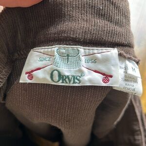 Orvis vintage brown corduroy wrap skirt size Medium